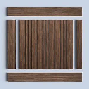 Hiwood Стеновые панели Hiwood цветные LV121 BR396 коричневый